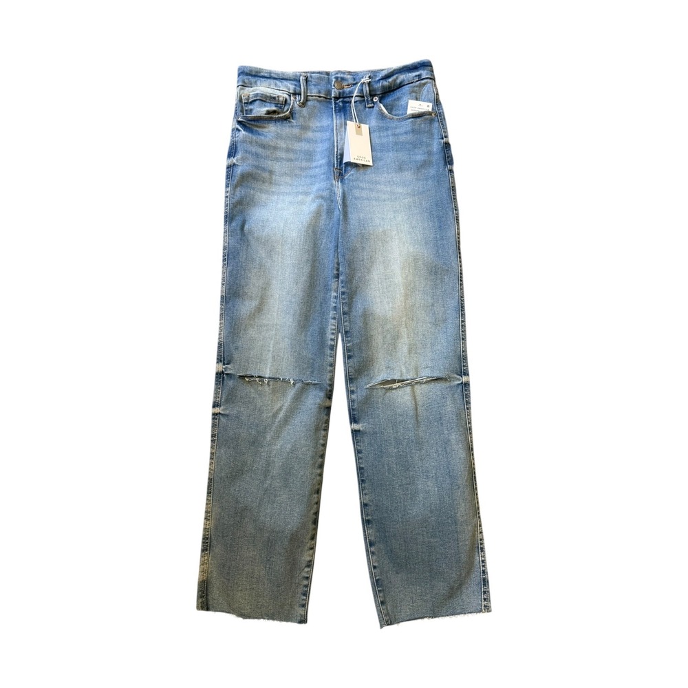 Good American Always Fits Good Curve Straight Jeans Indigo835 6-12 GCSTAFRH478T